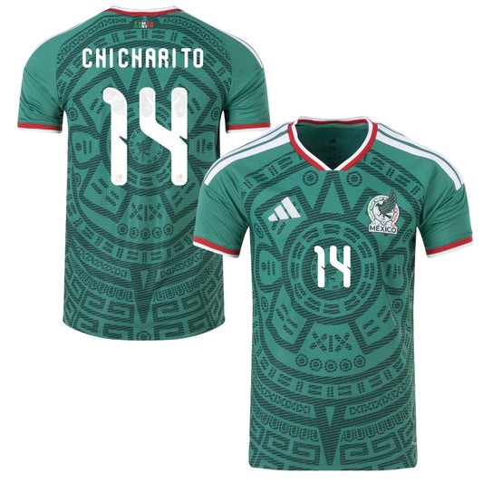 Camiseta de jugador Chicharito 14 de México (talla 14) para el Mundial 2026.