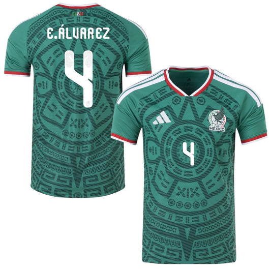 México Local E.ÁLVAREZ 4 Auténtico Jugador [Slim Fit] Jugador [Slim Fit] Jugador [Slim Fit] Camiseta de Jugador Copa Mundial 2026