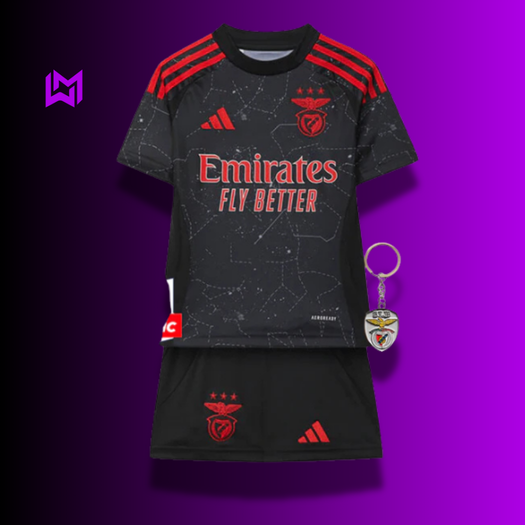 Equipación Alternativa Benfica Infantil 2024/25 - ¡ÚLTIMAS UNIDADES! 🔥🦅 
