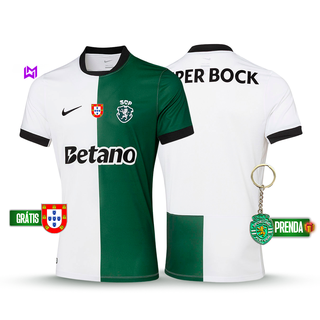 Camisola Sporting Stromp Quarto Equipamento 2025/26 - LANÇAMENTO! 🔥💚