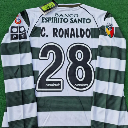 Camisa deportiva retro de manga larga 2001/03 - ¡Modelo exclusivo! 