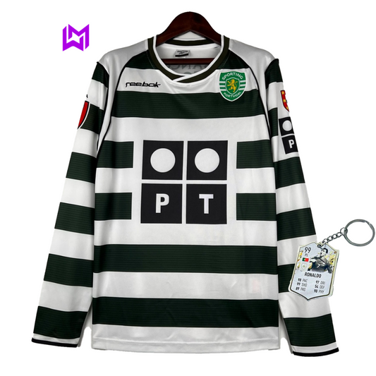 Camisa deportiva retro de manga larga 2001/03 - ¡Modelo exclusivo! 