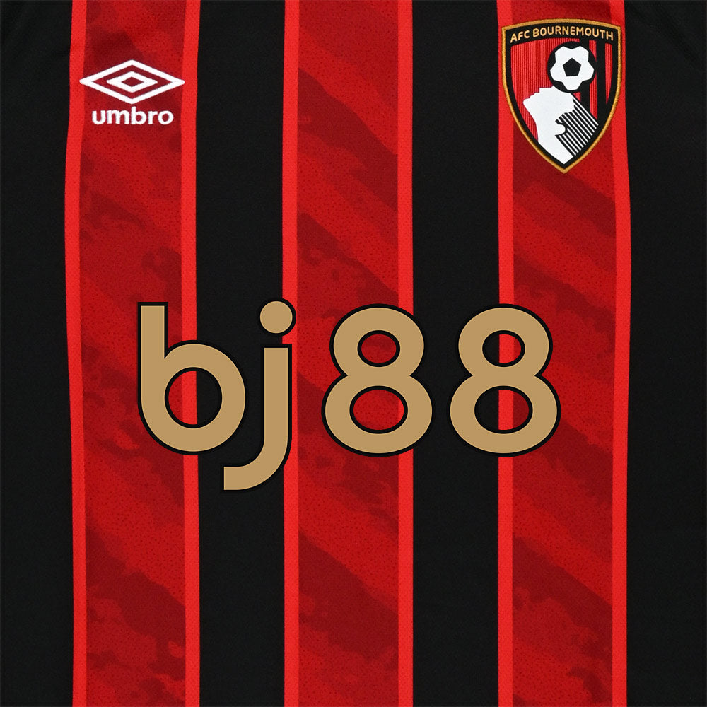 Camiseta local del Bournemouth 25/26 - Versión para aficionados en rojo y negro 