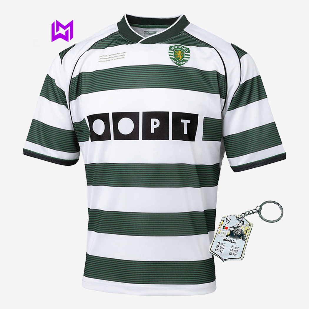 Camisola Sporting Retro 2001/03 - Modelo Exclusivo! 🇵🇹