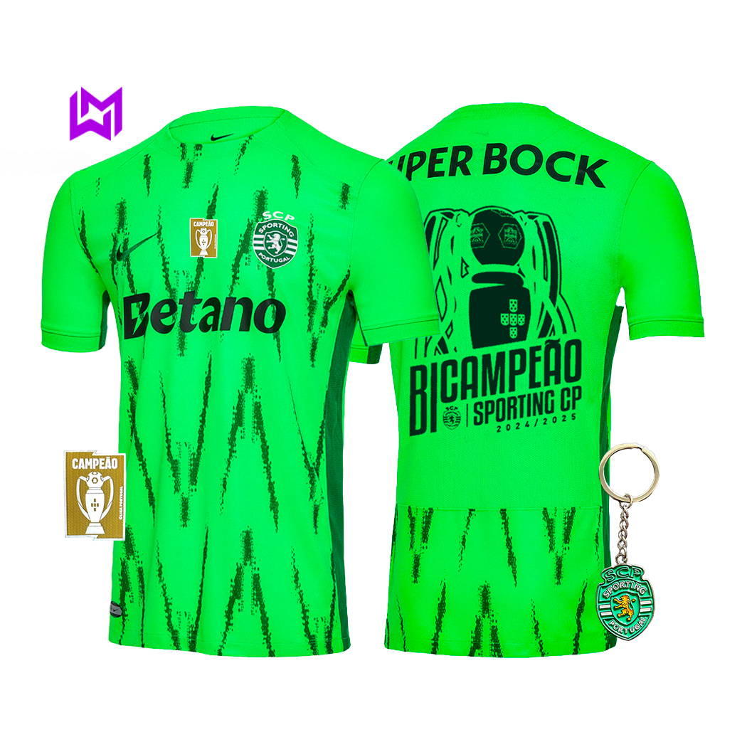 Camisola Sporting Verve BICAMPEÃO 2024/25 - MODELO EXCLUSIVO! 🦁🏆