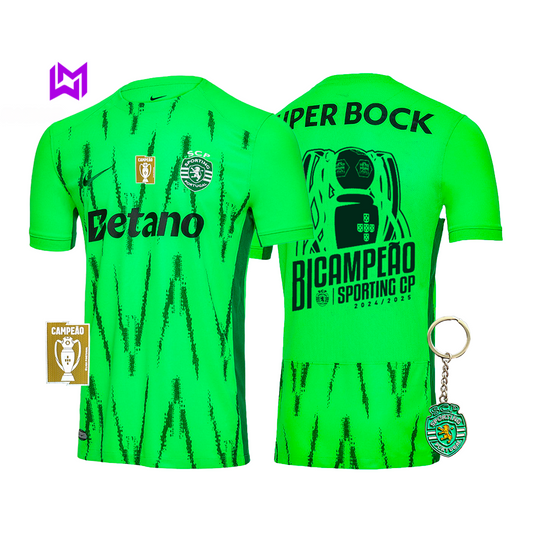Camisola Sporting Verve BICAMPEÃO 2024/25 - MODELO EXCLUSIVO! 🦁🏆