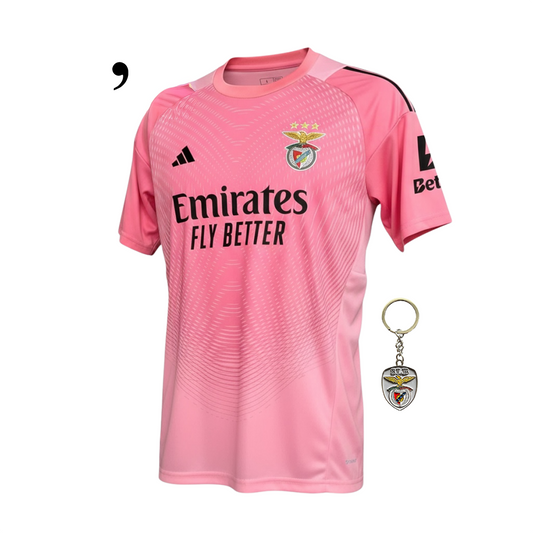 Camisola Benfica Guarda Redes Rosa 2025/26 - LANÇAMENTO