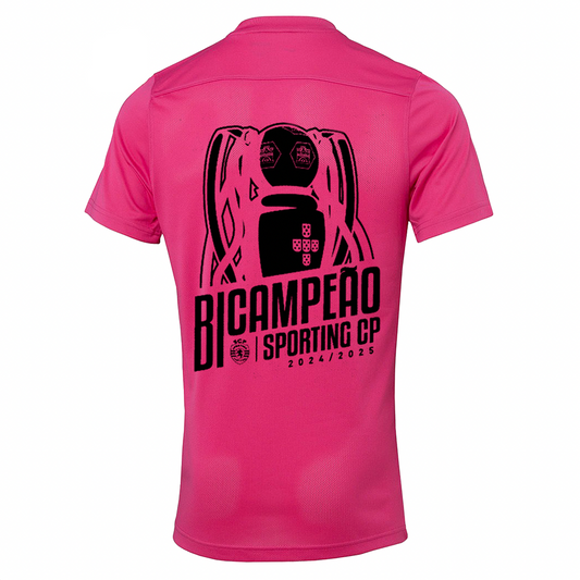 Camiseta Rosa de Octubre del Sporting - BICAMBRES 2024/25 - ¡MODELO EXCLUSIVO! 🦁🏆 