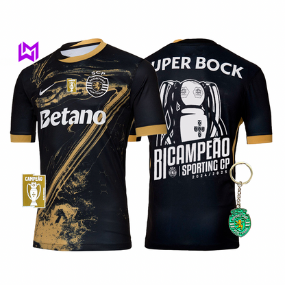Camisola Sporting Terceiro “7” Ronaldo BICAMPEÃO 2024/25 - MODELO EXCLUSIVO! 🦁🏆