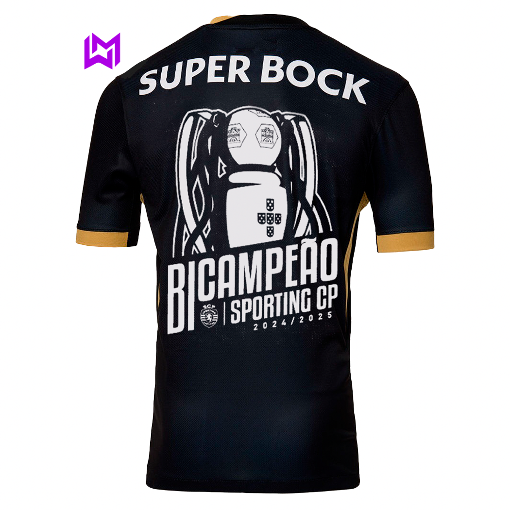 Camisola Sporting Terceiro “7” Ronaldo BICAMPEÃO 2024/25 - MODELO EXCLUSIVO! 🦁🏆