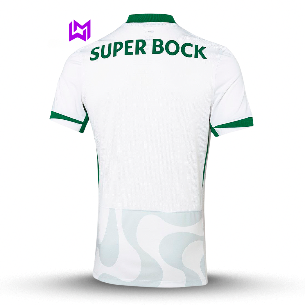 Camiseta blanca de visitante del Sporting 2025/26 - ¡NUEVO LANZAMIENTO! 🔥💚 