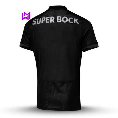 Camisola Sporting Away Preta 2025/26 - LANÇAMENTO! 🔥💚