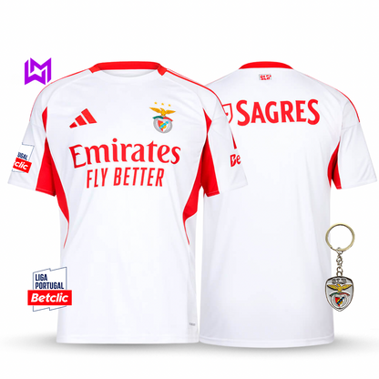Camisola Benfica Alternativa Branca 2025/26 - ÚLTIMAS UNIDADES! 🔥🦅