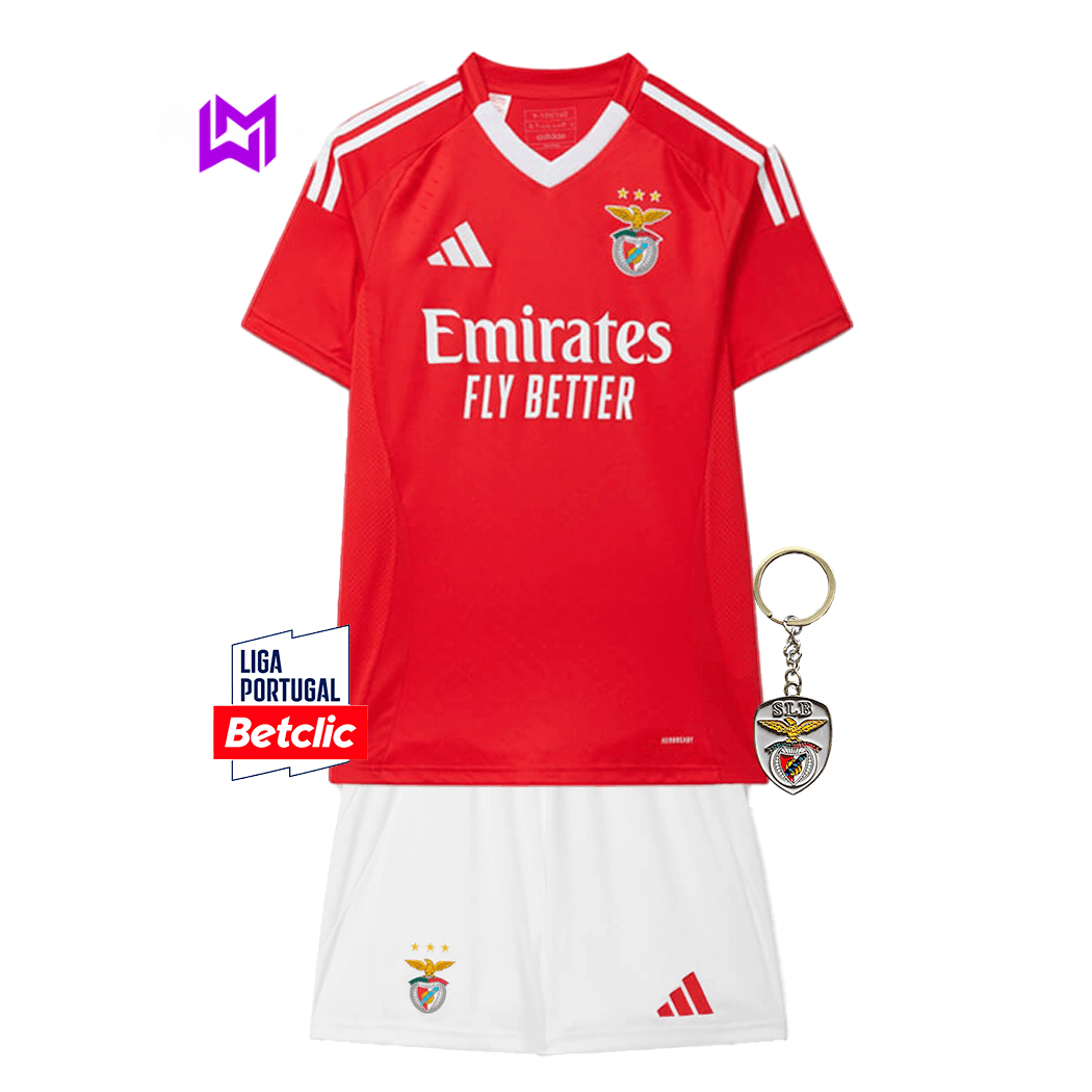 Equipación local del Benfica para niño 2024/25 - ¡ÚLTIMAS UNIDADES! 🔥🦅 