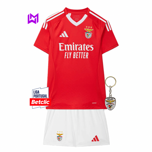 Equipación local del Benfica para niño 2024/25 - ¡ÚLTIMAS UNIDADES! 🔥🦅 