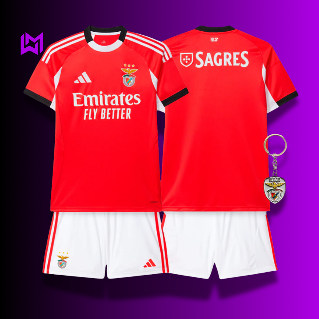 Equipación local del Benfica para niño 2025/26 - ¡ÚLTIMAS UNIDADES! 🔥🦅 