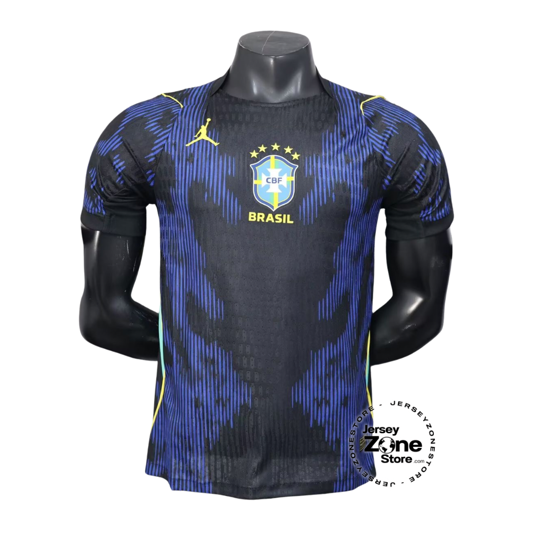 Camiseta azul visitante de Brasil 2026 - Camiseta ajustada de jugador de Jordania