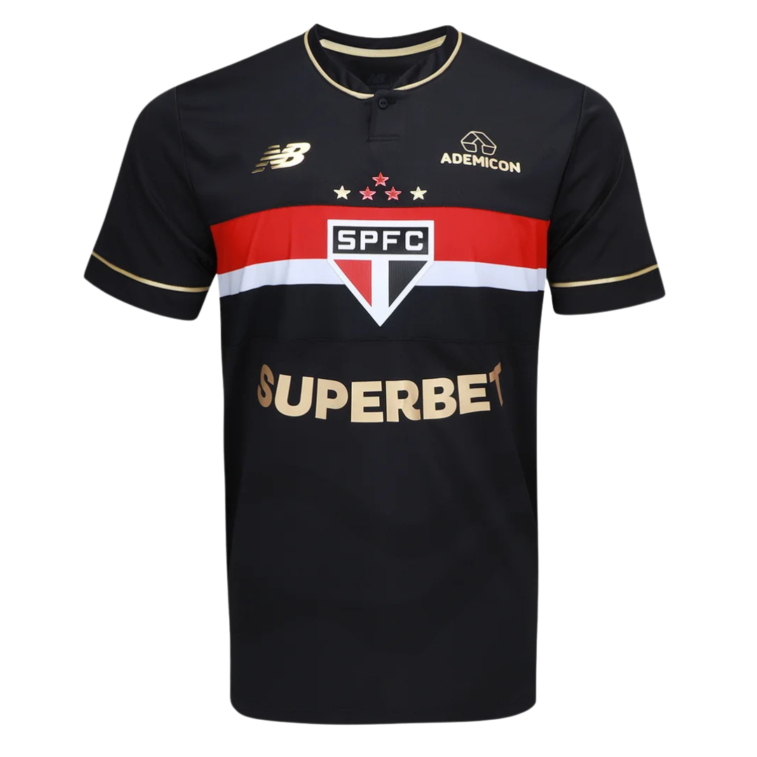 Camiseta Tricolor del Sao Paulo 25/26 - Negra - Versión para aficionados 