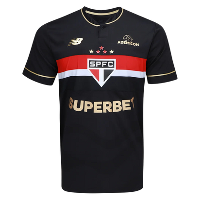 Camiseta Tricolor del Sao Paulo 25/26 - Negra - Versión para aficionados 