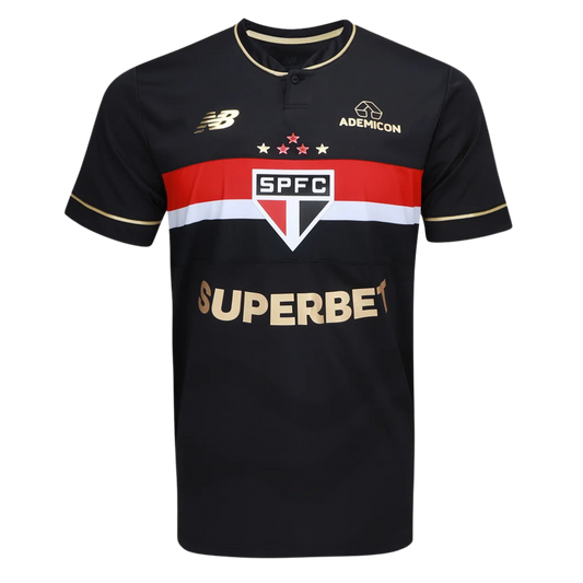 Camiseta Tricolor del Sao Paulo 25/26 - Negra - Versión para aficionados 