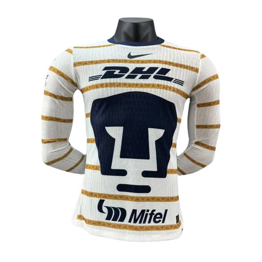 Camiseta de jugador auténtica de local Pumas 2024/25 de manga larga - Corte ajustado 