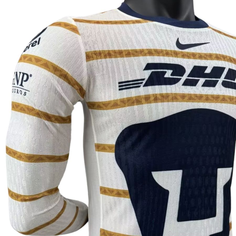 Camiseta de jugador auténtica de local Pumas 2024/25 de manga larga - Corte ajustado 