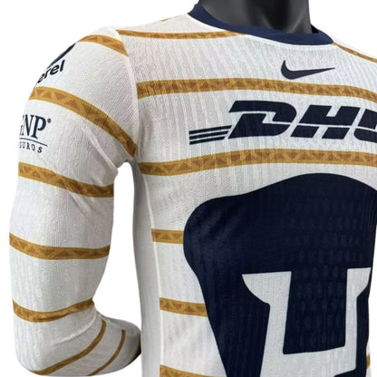 Camiseta de jugador auténtica de local Pumas 2024/25 de manga larga - Corte ajustado 