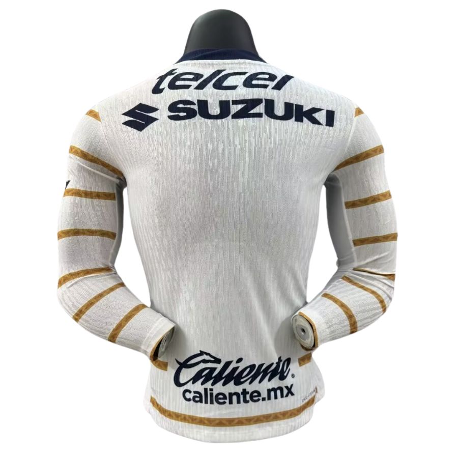 Camiseta de jugador auténtica de local Pumas 2024/25 de manga larga - Corte ajustado 