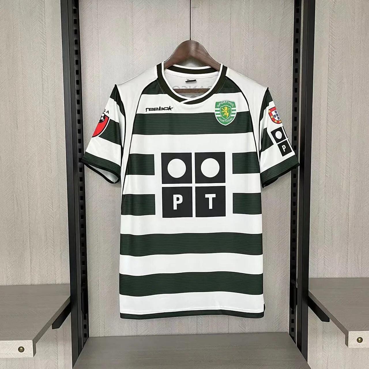 Camisola Sporting Retro 2001/03 - Modelo Exclusivo! 🇵🇹