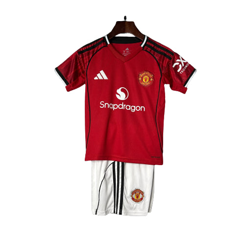 Manchester United 25/26 I Local - Kit para niños