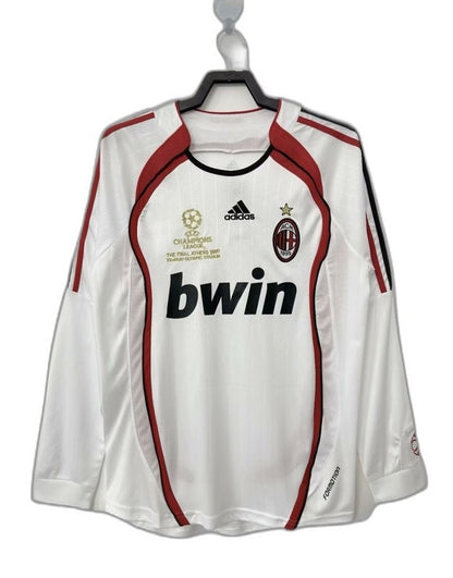 Camiseta de visitante del AC Milan 06/07 II - Versión retro de manga larga