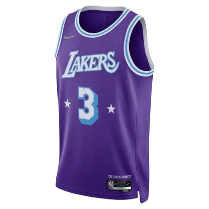 Camiseta de la NBA de Anthony Davis de Los Ángeles Lakers 2022 - Morada