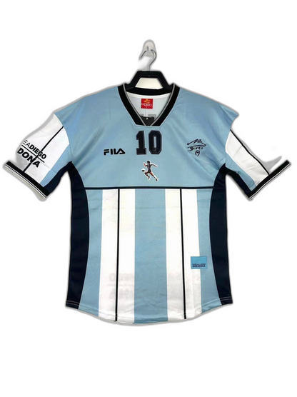 Camiseta conmemorativa de Maradona de Argentina 2001 (versión retro) 