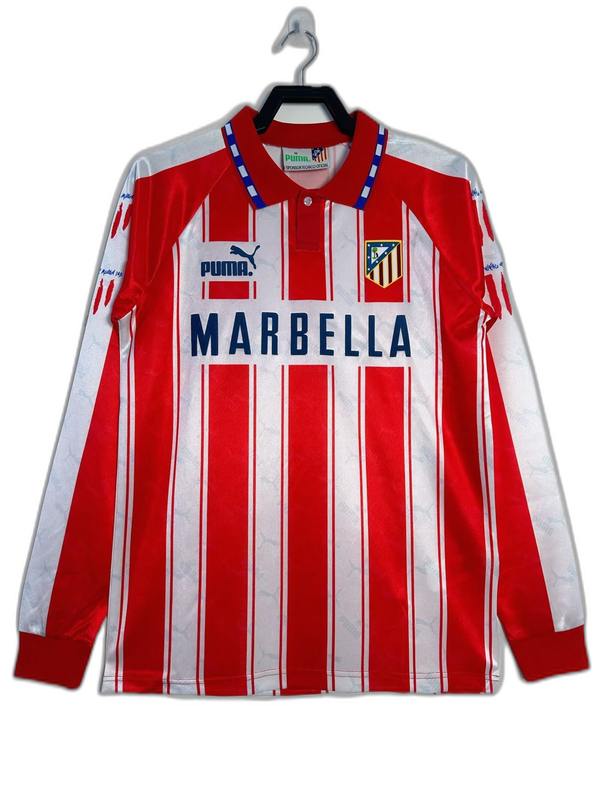 Camiseta de local del Atlético de Madrid 94/95 - Versión retro de manga larga
