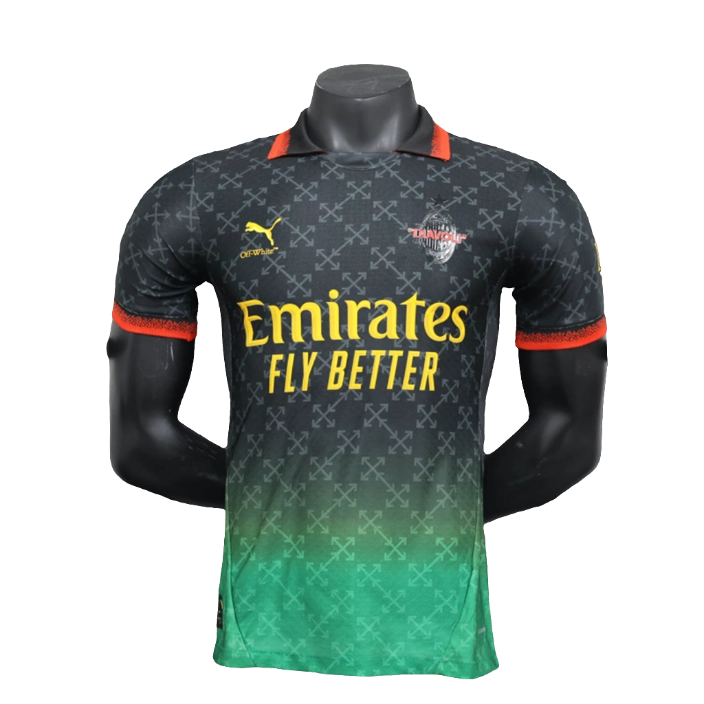 Camiseta conmemorativa del AC Milan 25/26 - Negra - Versión de jugador