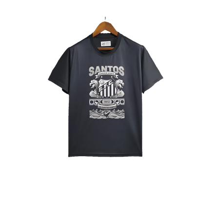 Camiseta Santos 25/26 Casual Edition - Negra - Versión Fan