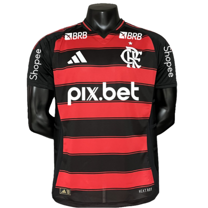 Camiseta local del Flamengo 25/26 - Todos los patrocinadores - Versión para jugador