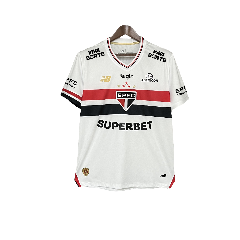 Sao Paulo 25/26 | Camiseta Local - Todos los Patrocinadores - Versión Fan