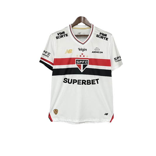 Sao Paulo 25/26 | Camiseta Local - Todos los Patrocinadores - Versión Fan