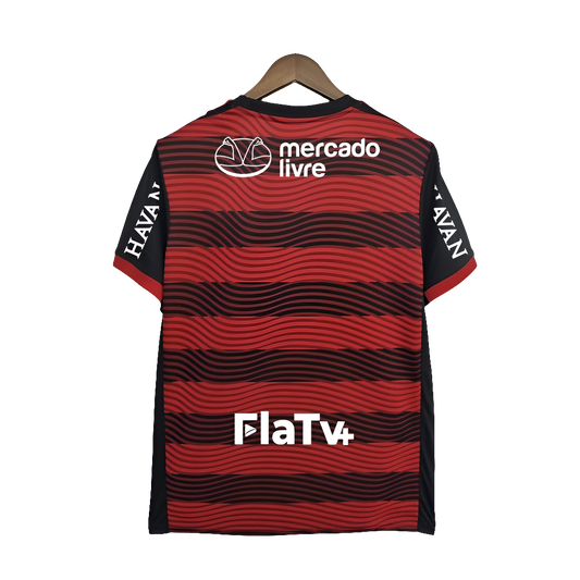 Camiseta local del Flamengo 22/23 - Todos los patrocinadores - Versión para aficionados