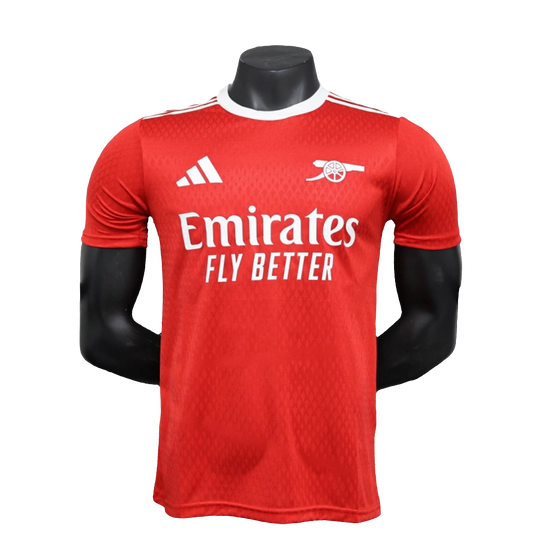 Camiseta prepartido del Arsenal 25/26 - Roja - Versión jugador