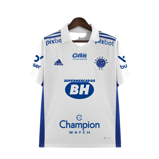 Camiseta visitante del Cruzeiro 22/23 II - Todos los patrocinadores - Versión para aficionados