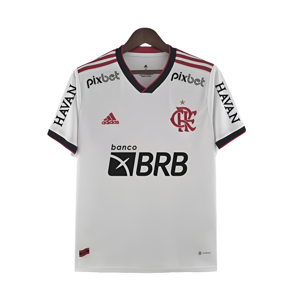 Camiseta visitante del Flamengo 22/23 II - Todos los patrocinadores - Versión para aficionados
