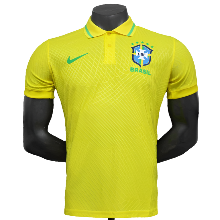 Camiseta Polo Brasil 25/26 - Amarilla - Versión Jugador 