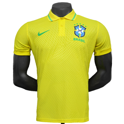 Camiseta Polo Brasil 25/26 - Amarilla - Versión Jugador 