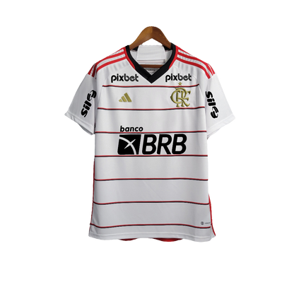 Camiseta visitante del Flamengo 23/24 II - Todos los patrocinadores - Versión para aficionados