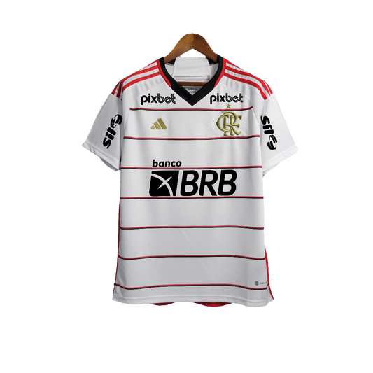 Camiseta visitante del Flamengo 23/24 II - Todos los patrocinadores - Versión para aficionados