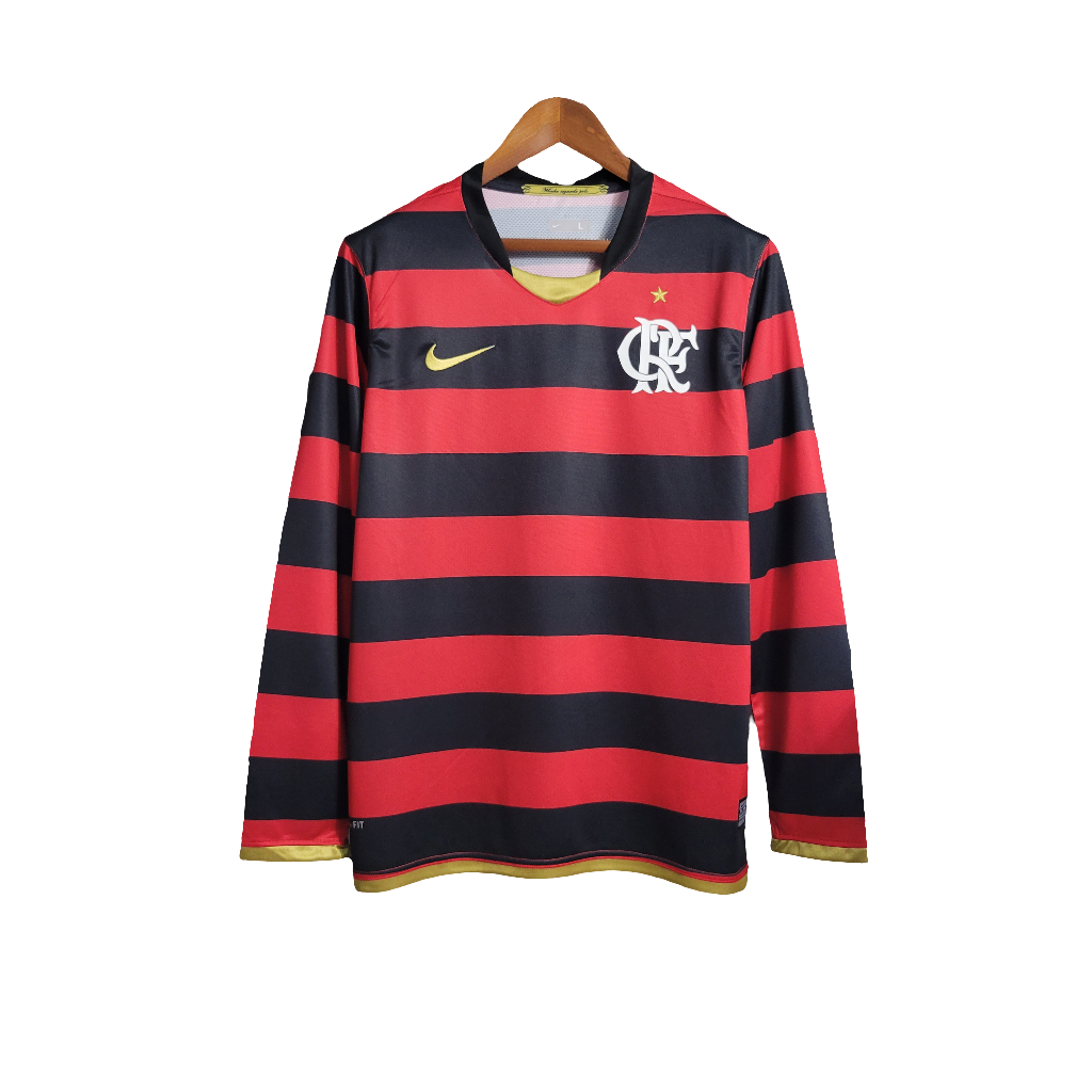Camiseta local del Flamengo 2009 I - Versión retro de manga larga
