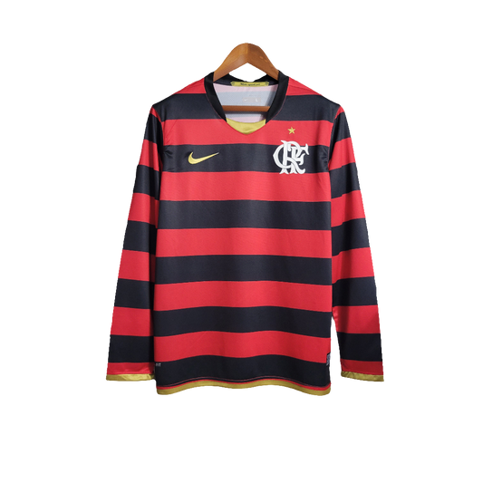 Camiseta local del Flamengo 2009 I - Versión retro de manga larga