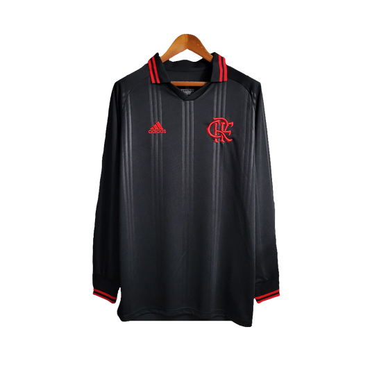 Camiseta Flamengo 19/20 Edición Especial - Negra - Manga Larga Versión Retro